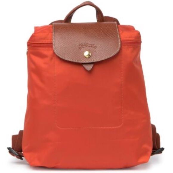 Longchamp Handbags - LIKE NEW LONGCHAMP orange backpack